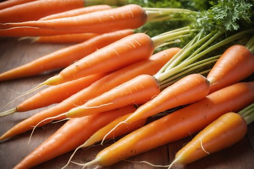 沃土饋贈，橙色喜悅 新鮮胡蘿卜的攝影藝術